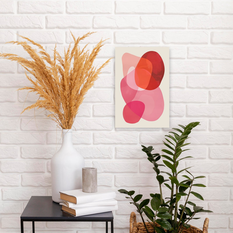 Art mural contemporain abstrait abstrait, H 18 po x l 12 po