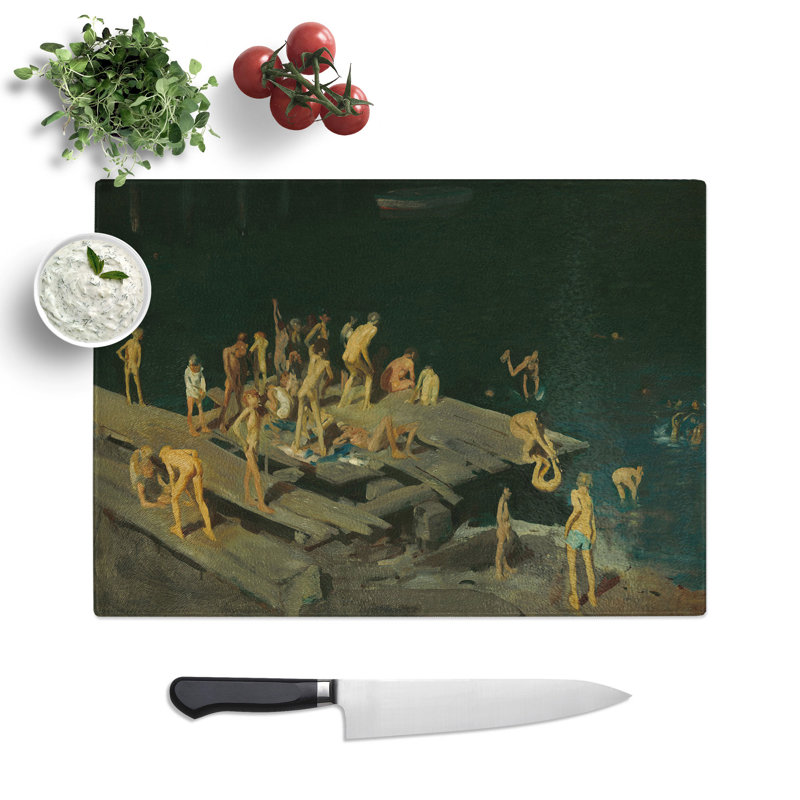 Forty-Two Kids by George Bellows Chopping Board, 0.4cm H x 28.5cm W x 39cm L