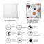 One Line Silhouettes With Polka Circles - Coussin décoratif à motif-123694112