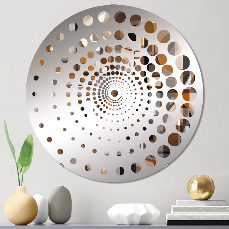 Serafine - Miroir mural spiralé, 23,6 po x 23,6 po