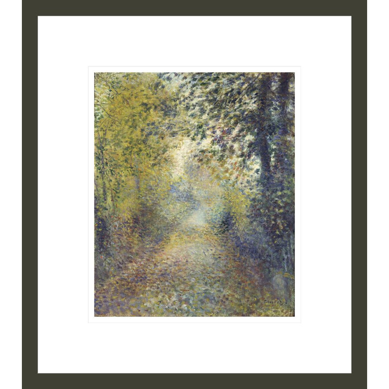 «In the Woods» par Pierre-Auguste Renoir, impression giclée encadrée, H 15,5 po x l 13,75 po