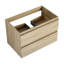 Meuble-lavabo de salle de bain 30 po, lavabo en résine, 2 tiroirs à fermeture en douceur, moderne, fixation murale chêne brillant, magnétisme-1533073865-1533073864
