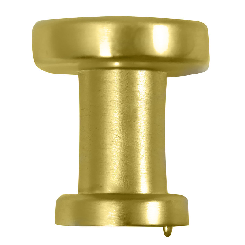 Oval Knob, Matte Brushed Brass