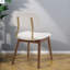 Chaises de salle à manger rembourrées Comfort, cuisine de ferme moderne à cadre en bois
