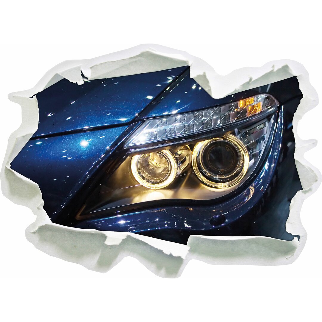 Wandtattoo BMW Angel Eyes Blau