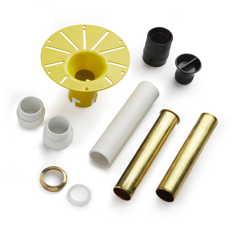 Freestanding Tub Drain Rough-In Kit with 1-1/2" PVC Outlet