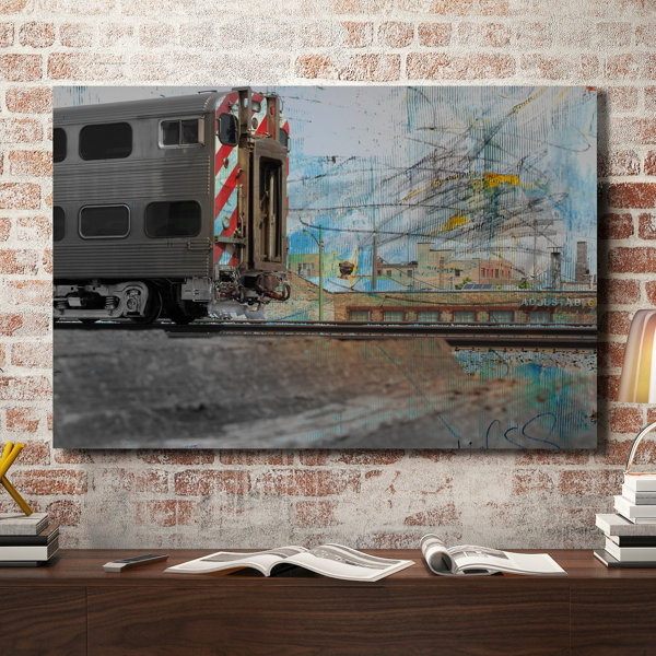East Urban Home Train End by Kent Youngstrom - Wrapped Canvas Print ...