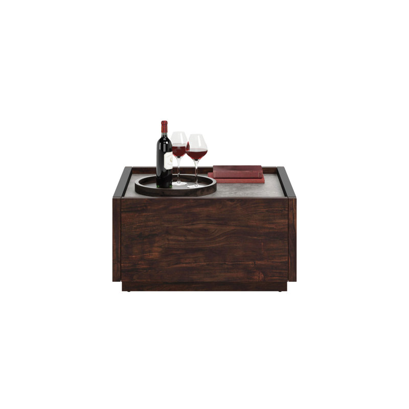 Table basse avec finition noyer foncé