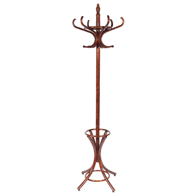Freestanding 6 - Hook Coat Rack, Brown