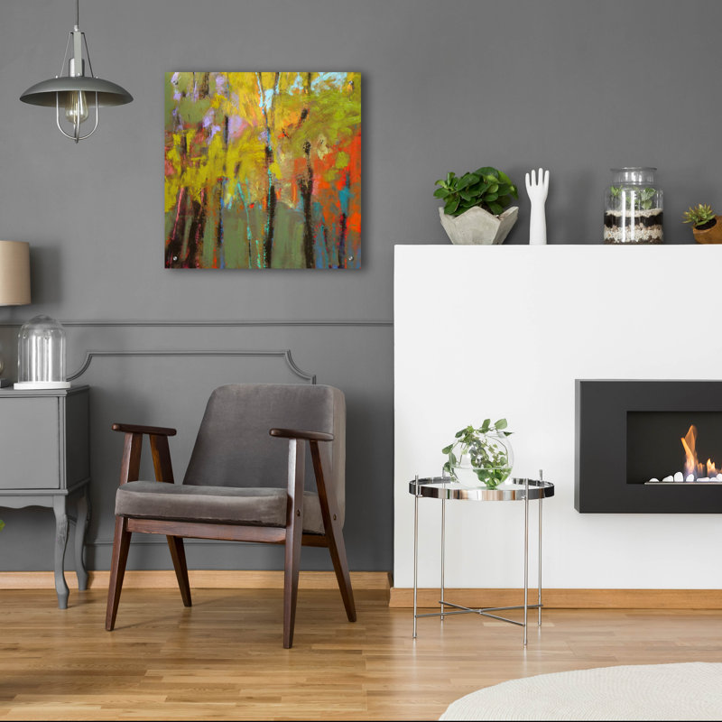 Winston Porter «Trees Three» par Jane Schmidt, art mural en verre acrylique, ACR-40772, H 24 po x l 24 po x P 0,2 po
