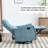 Heat Massage Manual Recliner Chair With Rocker And Swivel In Fabric For Living Room-1068872043