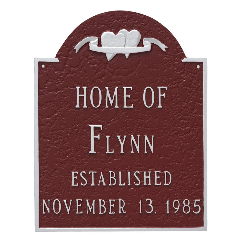 Sign Plaque, Navy/Gold, Yes