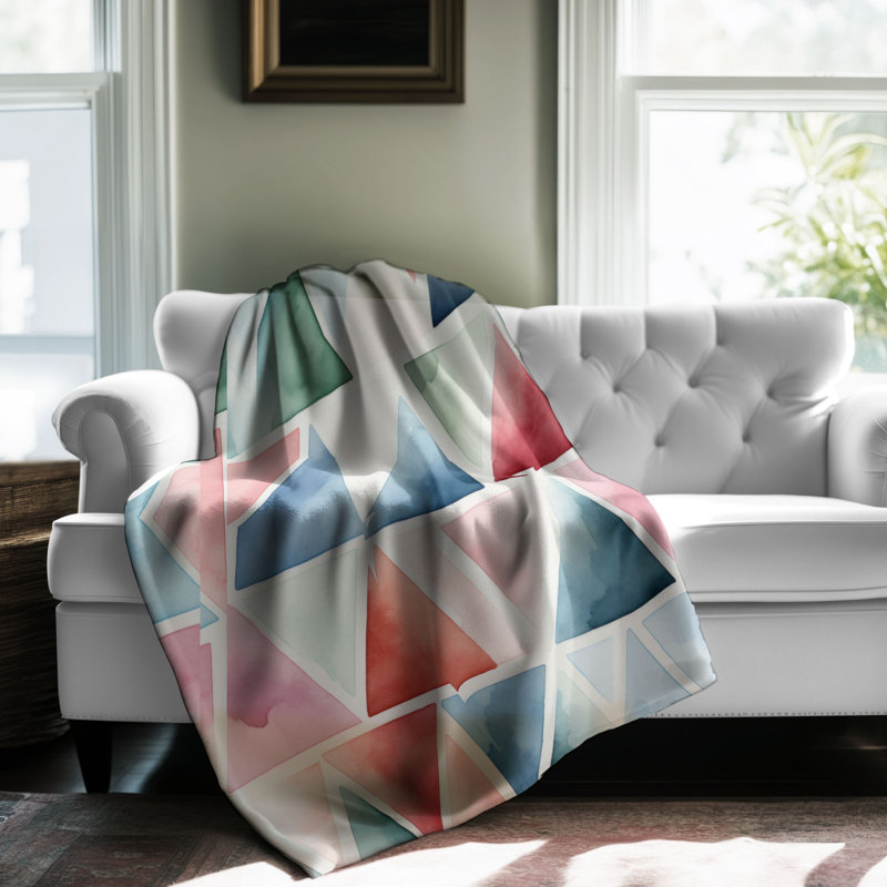 Geo Pulse - couverture Sherpa de qualité supérieure 1 pièce, L 50 po x L 60 po