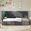 3ft Single Daybed with 2 Drawers, LED Light and USB Charging