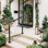 Rampe d'escalier d'extérieur en aluminium pour 3/4 marches VEVOR