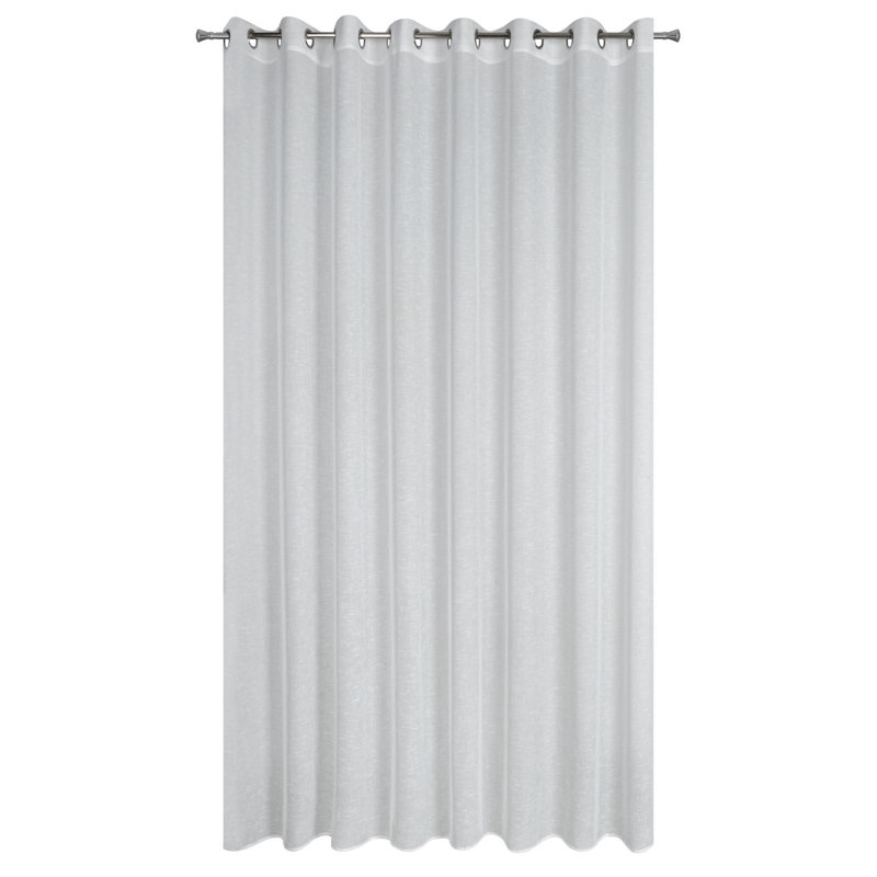 Karragh Sheer Curtain Single Panel, White, 250cm H x 300cm W
