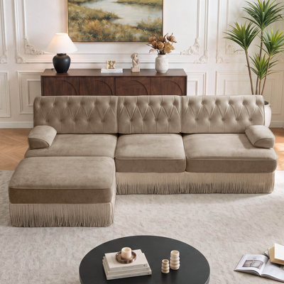 Canapé modulaire 106 po Chesterfield