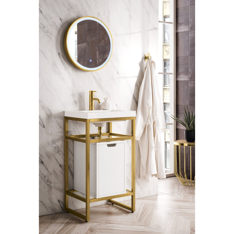 Boston 20'' W Single Vanity, Radiant Gold
