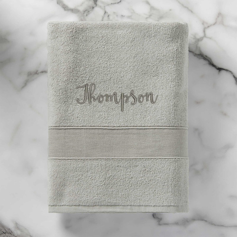 Cotton Midweight Bath Towel, Gray