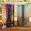 72" x 48" Double Sided London 3 Panel Room Divider-1831379317