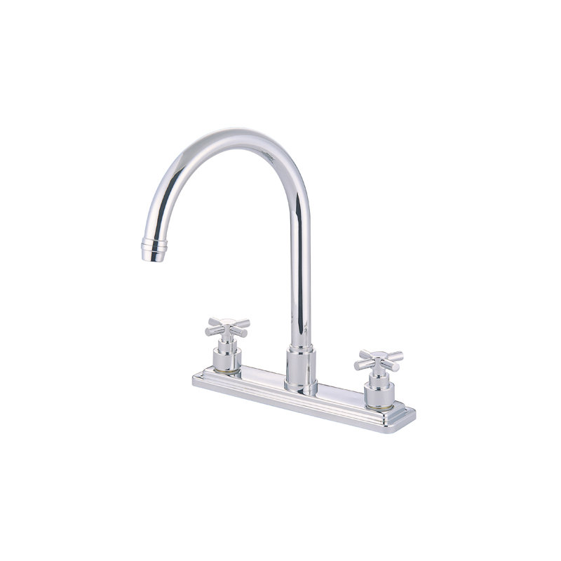 Tampa Double Handle Kitchen Faucet, Polished Chrome