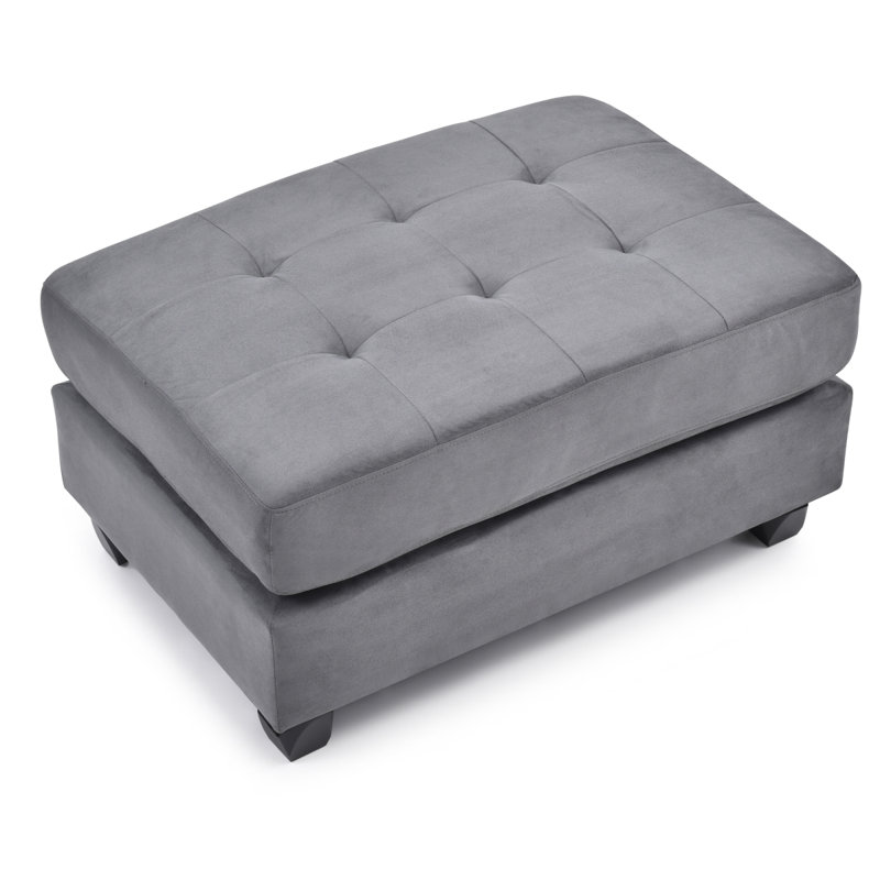 Stylish Contemporary Ottoman For Every Space, Gray