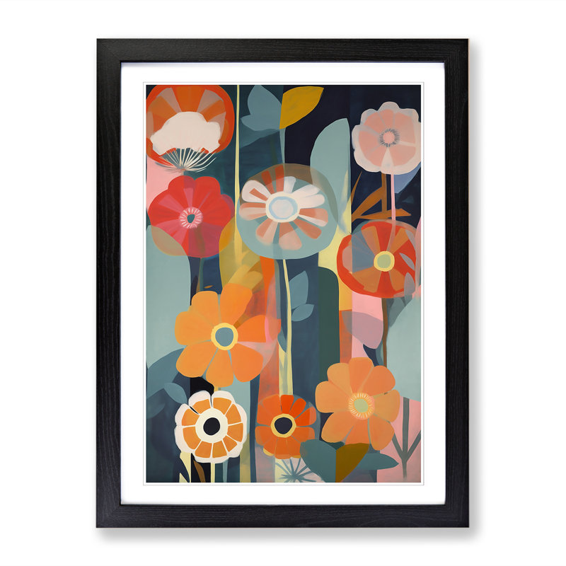 Mixed Flowers Vol.7 - Framed Print, Black, 64cm H x 46cm W x 2cm D