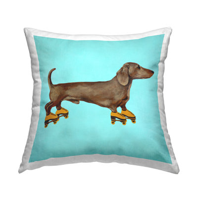 Polyester/Polyester Blend Throw Square Pillow Cover & Insert by Coco de Paris