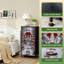Commode à 4 tiroirs pour chambre à coucher Snowy Pathway Candy Cane Arches Red Bows Winter Wonderland