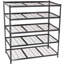 Étagère à 5 niveaux en métal robuste, l 48 po x P 24 po x H 72 po, support de rangement réglable, assemblage sans boulon, capacité de charge totale de 4 000 lb, pour le garage, le sous-sol, l'entrepôt.