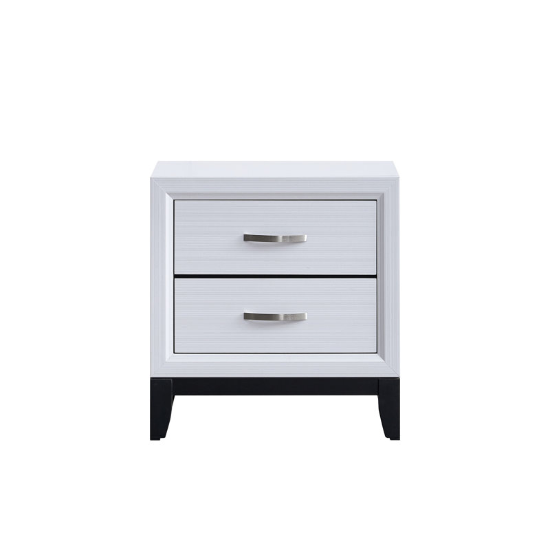 Table de chevet Glasgow G04390-N, blanc