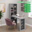 Bureau d'écriture pliable avec rangement 60 po et tableau noir