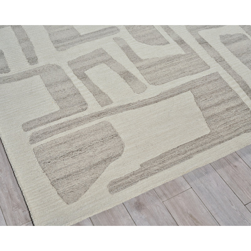 Carmel Handmade Abstract Area Rug, Rectangle 6' x 9'
