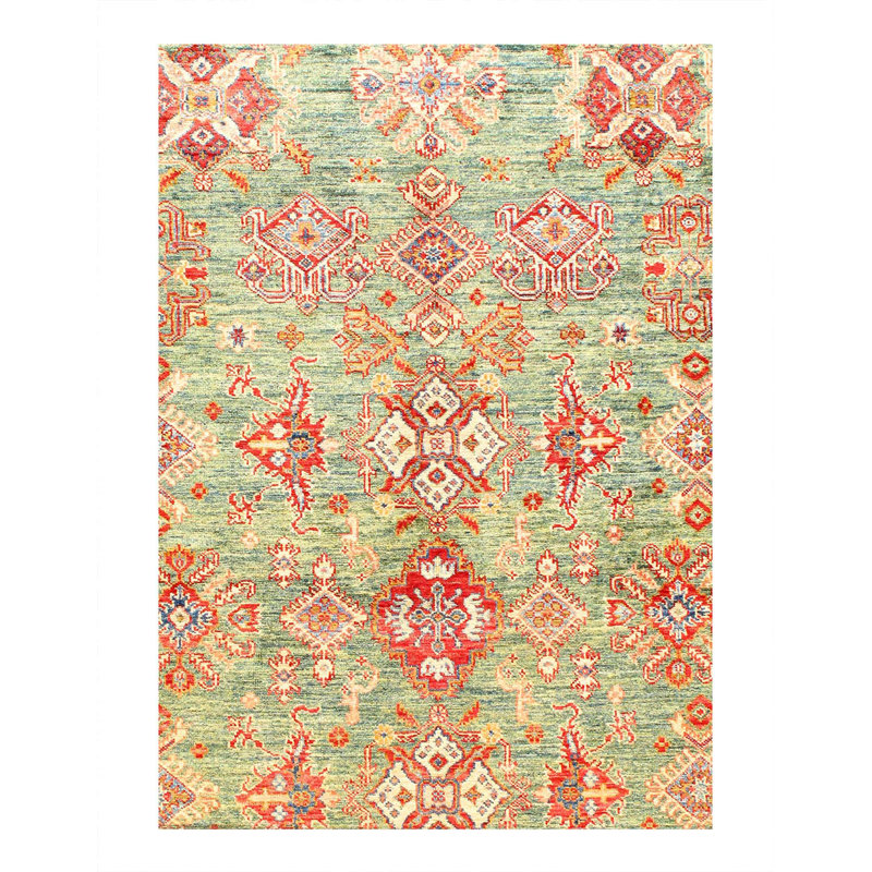 Canvello Fine Hand Knotted Kazak Rug - 5'9'' X 8'7''
