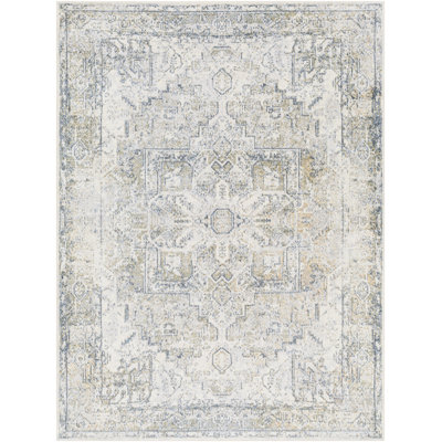 Tapis bleu / ivoire Weldon