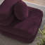 Jubilee Modular Performance Velvet Armless Chair In Mulberry-104318255