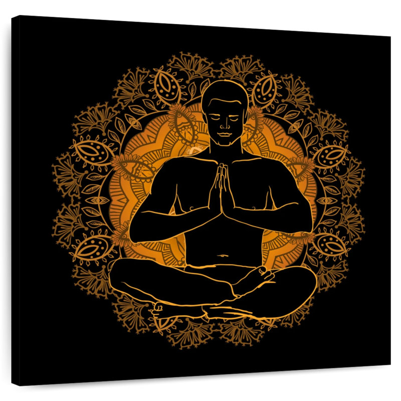 Kerrick Lotus Meditation, 33" H x 33" W