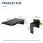 Ensemble de robinet de baignoire cascade avec inverseur, robinet de baignoire mural haut débit, robinet de baignoire à poignée simple avec connecteur NPT 1/2 po