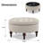 Ellersick Versatile Round Water-Resistant Linen Upholstered Storage Ottoman-2143334471