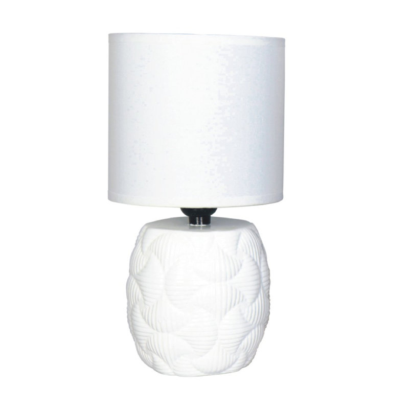 Ceramic Table Lamp, White