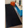 Custom Anti Slip Low Profile Plain Black Runner Rug