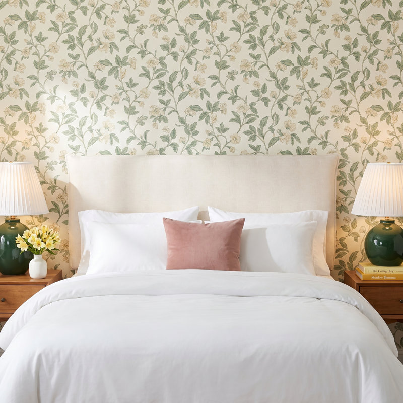 Halcyon Upholstered Headboard, Queen, Classic Xavier Navy Linen