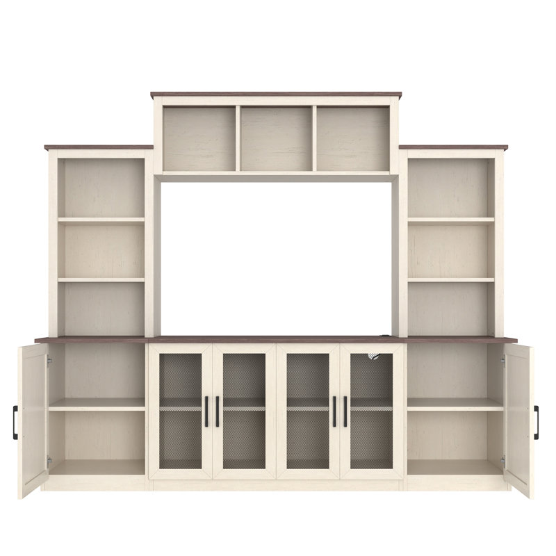 Entertainment Center For Tvs Up To 55", Beige/Brown