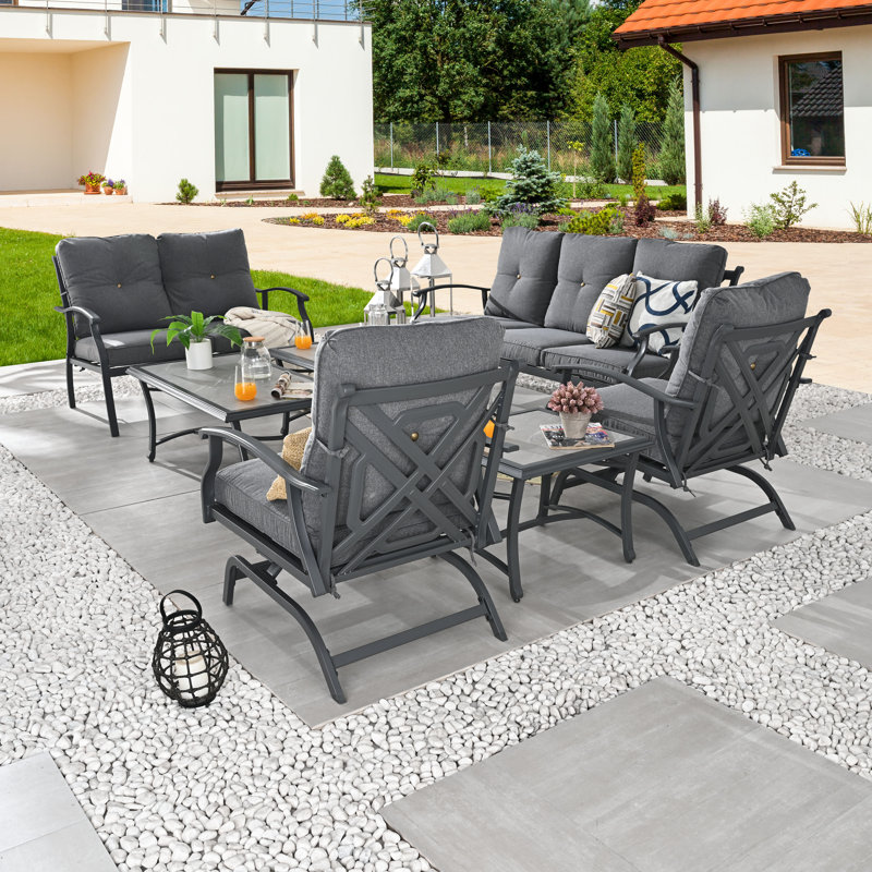 7-Piece conversation set, Dark Gray