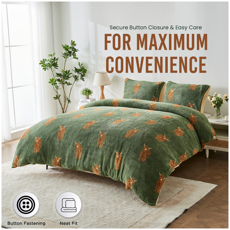 Polyester Duvet Cover Set with Pillowcases, Single Duvet Cover Set + 1 Pillowcase