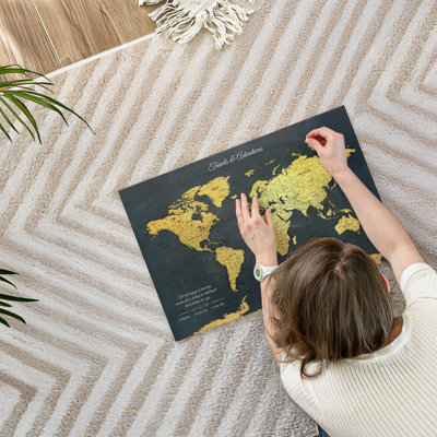 Real Voyage Push Pin World Milstead