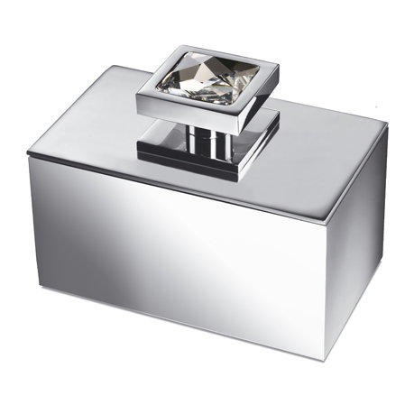 Moon Light Bathroom Storage Container, Chrome