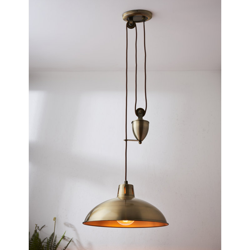 Bartlet 1 - Light Dome Pendant, Antique Brass