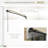 Retractable Awning, Patio Awning Sunshade Shelter With Manual Crank Handle, 280Gsm UV Resistant Fabric And Aluminum Frame For Deck, Balcony, Yard-111084520-111084524