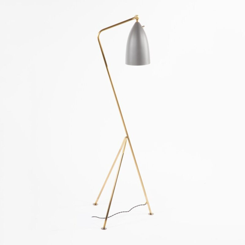 Lampe trépied 49 po Juanna, Or, gris